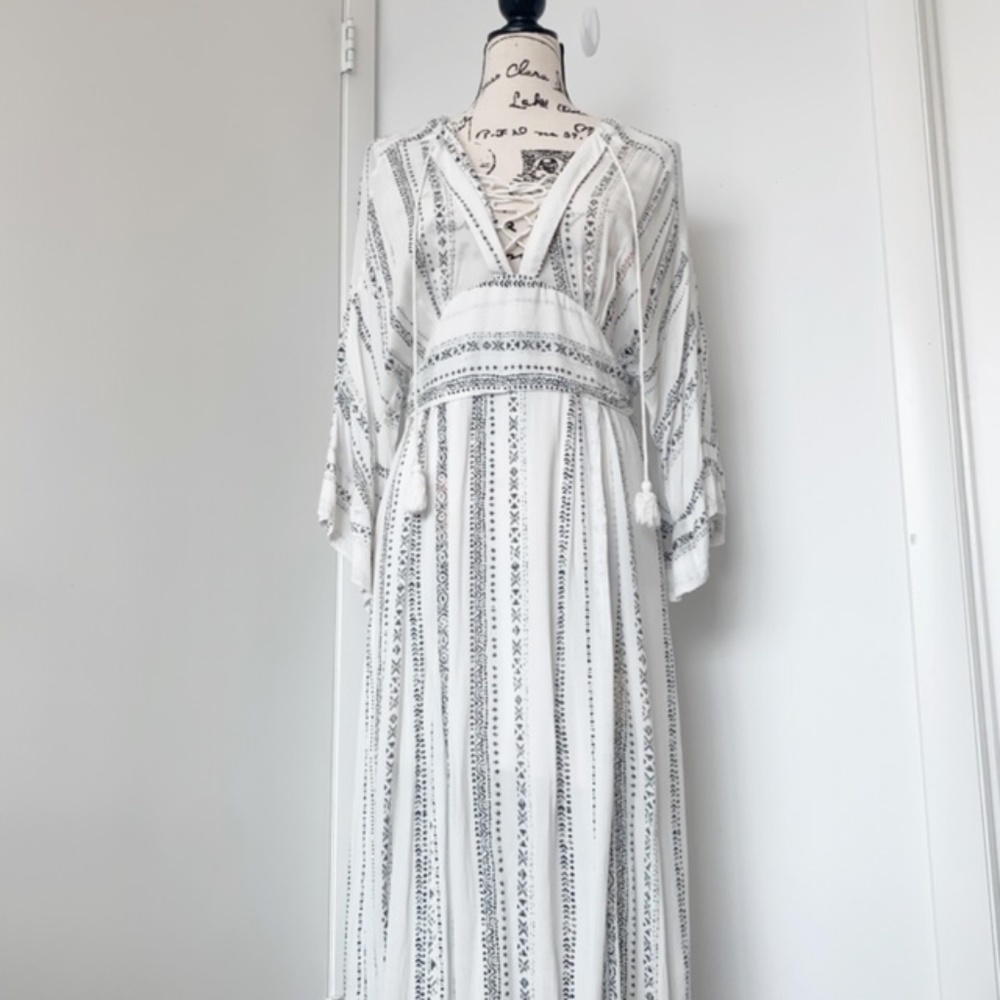 Long Sleeve Boho Maxi Dress